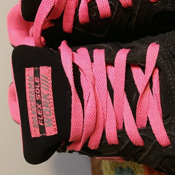 Skechers Leather 'Flex Sole Work 3' - Picture 6 of 8